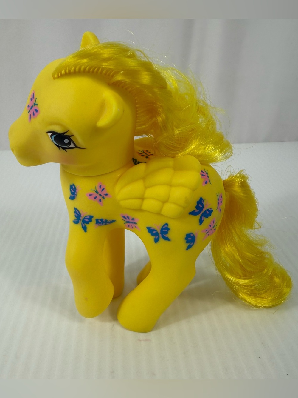 Vtg My Little Pony Dancing Butterflies Twice as Fancy Ponies Yellow Hasbro 1987